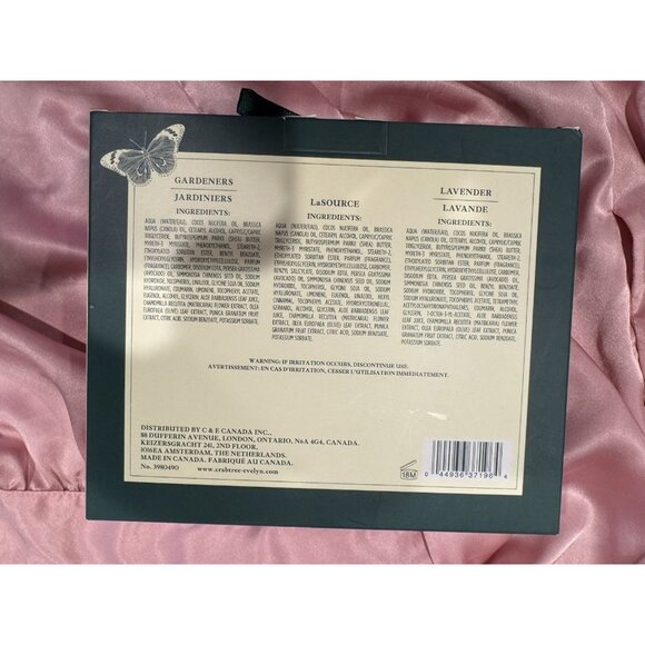 CRABTREE & EVELYN HAND THERAPY SET GARDENERS/LA SOURCE/LAVENDER & VERBENA 3.05OZ - Picture 2 of 4